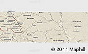 Shaded Relief Panoramic Map of Koro