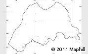 Blank Simple Map of Koro, cropped outside, no labels