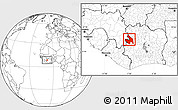 Blank Location Map of Touba