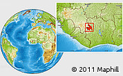 Physical Location Map of Touba