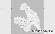 Gray Map of Touba, single color outside