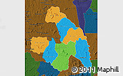 Political Map of Touba, darken