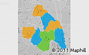 Political Map of Touba, lighten, desaturated
