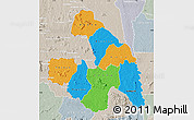 Political Map of Touba, lighten, semi-desaturated