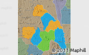 Political Map of Touba, semi-desaturated