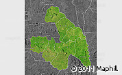 Satellite Map of Touba, desaturated