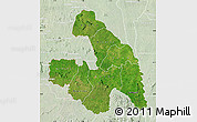 Satellite Map of Touba, lighten