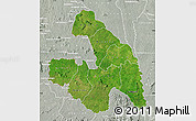 Satellite Map of Touba, lighten, semi-desaturated