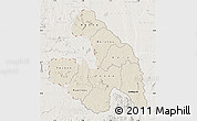 Shaded Relief Map of Touba, lighten
