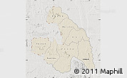 Shaded Relief Map of Touba, lighten, semi-desaturated