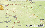 Physical 3D Map of Ouaninou