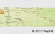 Physical Panoramic Map of Ouaninou