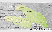 Physical Panoramic Map of Touba, desaturated