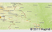 Physical Panoramic Map of Touba