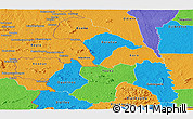 Political Panoramic Map of Touba