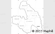 Blank Simple Map of Touba, cropped outside