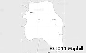 Silver Style Simple Map of Kokoumbo