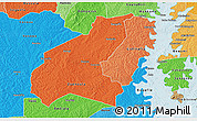 Political Shades 3D Map of Zuenoula