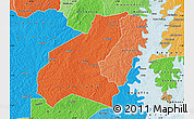 Political Shades Map of Zuenoula