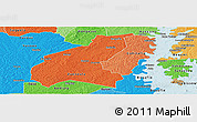 Political Shades Panoramic Map of Zuenoula