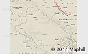 Shaded Relief Map of Bjelovar-Bilogora