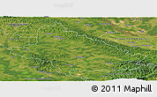 Satellite Panoramic Map of Bjelovar-Bilogora