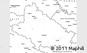 Blank Simple Map of Bjelovar-Bilogora