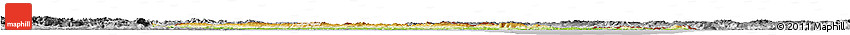 Physical Horizon Map of Croatia, desaturated