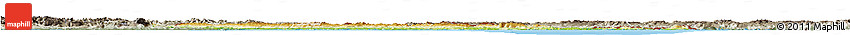 Physical Horizon Map of Croatia, semi-desaturated, land only