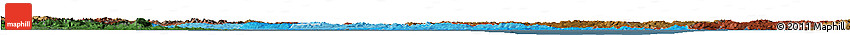 Political Shades Horizon Map of Croatia, darken