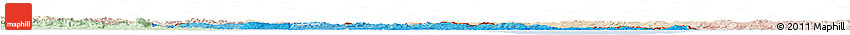 Political Shades Horizon Map of Croatia, lighten