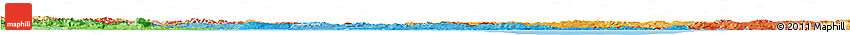 Political Shades Horizon Map of Croatia