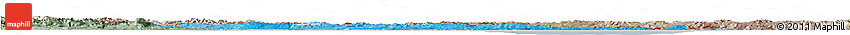 Political Shades Horizon Map of Croatia, semi-desaturated