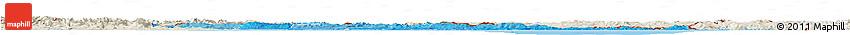 Political Shades Horizon Map of Croatia, shaded relief outside, bathymetry sea