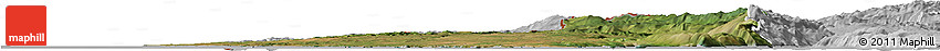 Satellite Horizon Map of Istra, lighten, desaturated