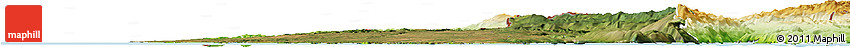 Satellite Horizon Map of Istra, physical outside