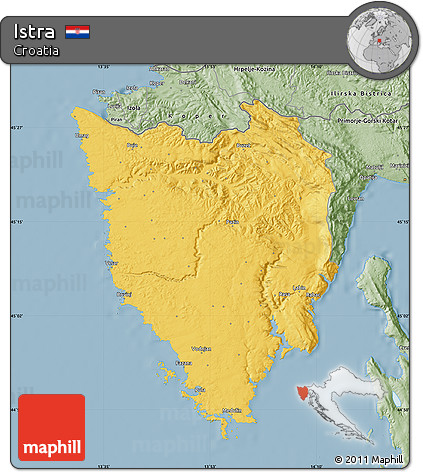 Savanna Style Map of Istra