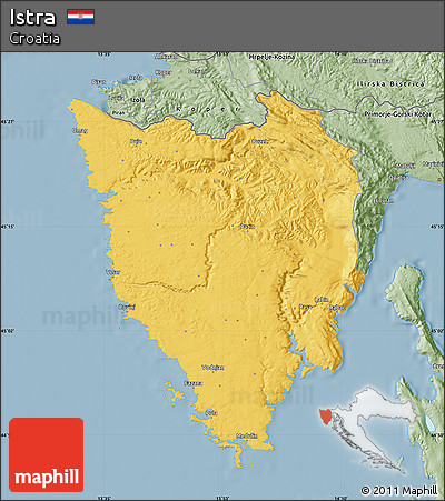 Savanna Style Map of Istra