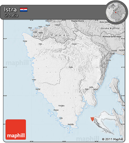 Silver Style Map of Istra