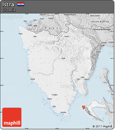 Silver Style Map of Istra
