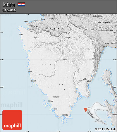 Silver Style Map of Istra