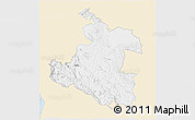 Classic Style 3D Map of Karlovac, single color outside