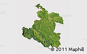 Satellite 3D Map of Karlovac, cropped outside