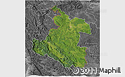 Satellite 3D Map of Karlovac, desaturated