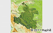 Satellite 3D Map of Karlovac, physical outside