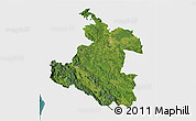 Satellite 3D Map of Karlovac, single color outside