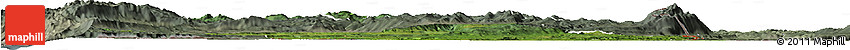 Satellite Horizon Map of Karlovac, semi-desaturated