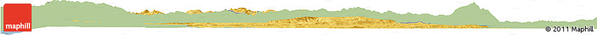 Savanna Style Horizon Map of Karlovac, single color outside