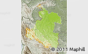 Physical Map of Karlovac, semi-desaturated