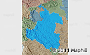 Political Map of Karlovac, semi-desaturated